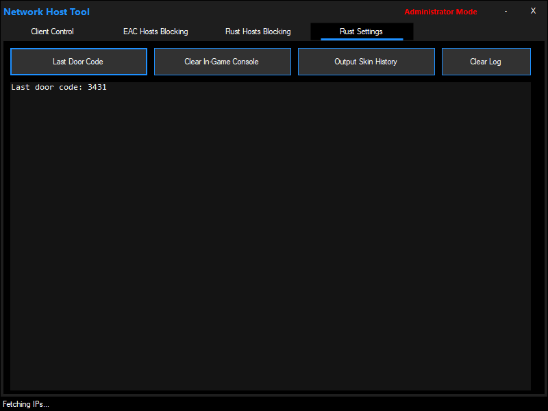 Network Tool Doorcode